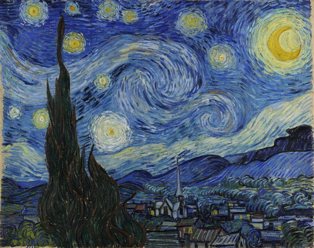 Historias trágicas detrás de las pinturas más famosas del arte 4 Van Gogh - La Noche Estrellada