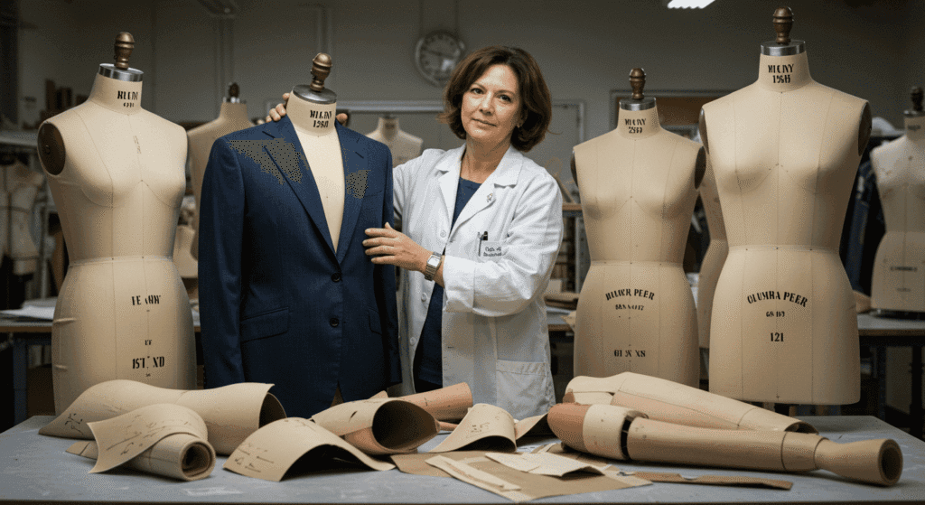 Profesiones raras y curiosas que probablemente no conocías 5 Diseñadora con maniquíes de moda. Creación de diseños de ropa y estilo. Industria de la moda y diseño.