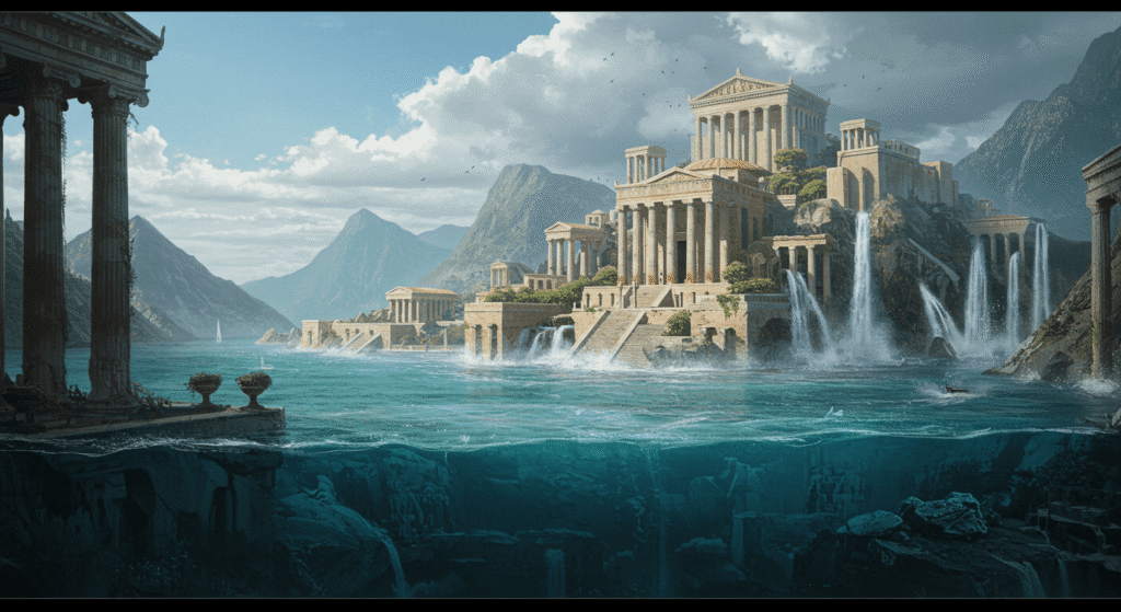 ¿La Atlántida existió realmente? Mito, historia y teorías modernas 2 Ciudad Sumergida Antigua Atlantis