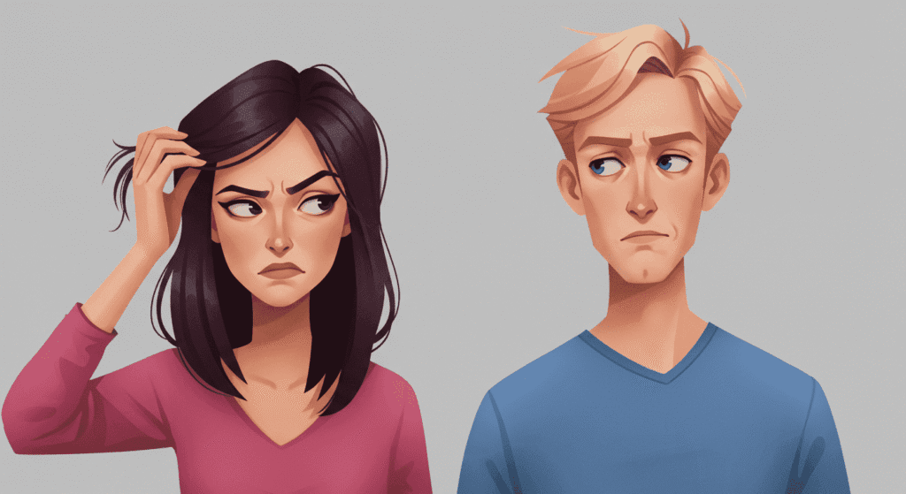 ¿Por qué alguien nos cae mal sin conocerlo? La psicología detrás del rechazo instantáneo 2 Pareja Discusión Ilustración