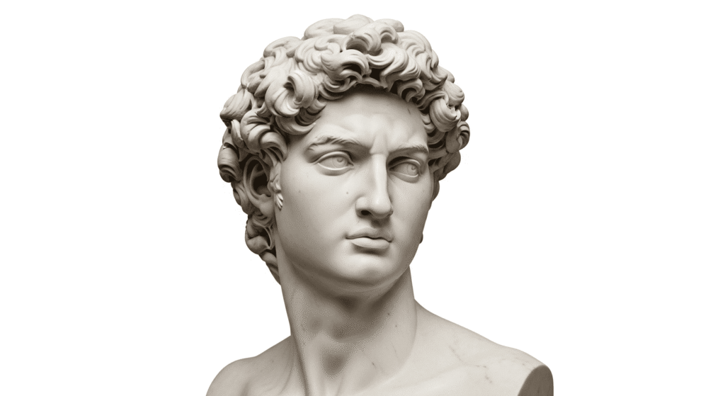 ¿Quién fue Alejandro Magno? Vida y conquistas del gran conquistador 2 "Busto de mármol de una figura con pelo rizado. Escultura antigua con fondo blanco. #busto #mármol #escultura #arte"