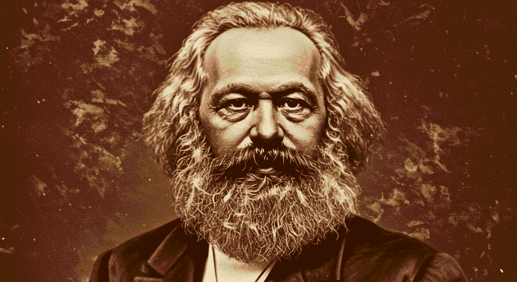 ¿Quién fue Karl Marx? Vida, ideas y legado del padre del marxismo 2 Retrato de Karl Marx, filósofo y economista. Imagen en tonos sepia del pensador, ideal para contenido sobre filosofía, historia y economía política.