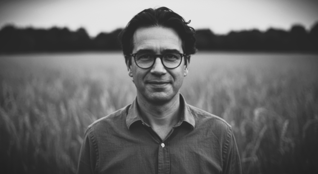 5 pintores surrealistas que transformaron el arte con su visión única 6 "Retrato en blanco y negro de primer plano de un hombre con cabello oscuro y gafas."