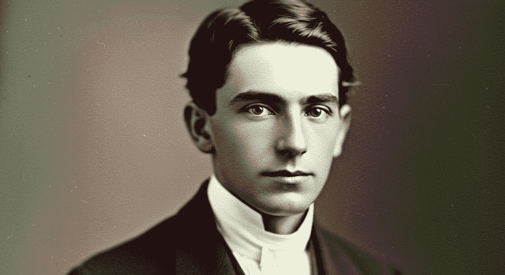 William James Sidis: el hombre más inteligente del mundo y su trágica historia 5 Retrato antiguo de joven en blanco y negro. Foto histórica de un hombre joven. Hombre joven con mirada seria, fotografía retro.