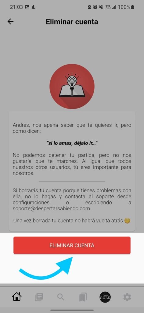 Cómo eliminar cuenta en la aplicación móvil 4 Cómo eliminar cuenta en la aplicación móvil | 4