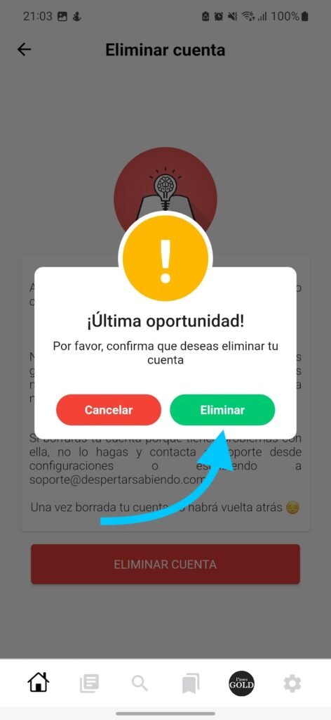 Cómo eliminar cuenta en la aplicación móvil 5 Cómo eliminar cuenta en la aplicación móvil | 5