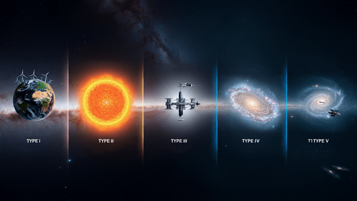 Escala de Kardashov, Civilizaciones extraterrestres, Tipo I, Tipo II, Tipo III, Tipo IV, Tipo V, Energía estelar, Energía galáctica, Energía multiversal, Ciencia ficción, Astronomía, Cosmología, Exploración espacial, Tecnología extraterrestre, Futuro de la humanidad.