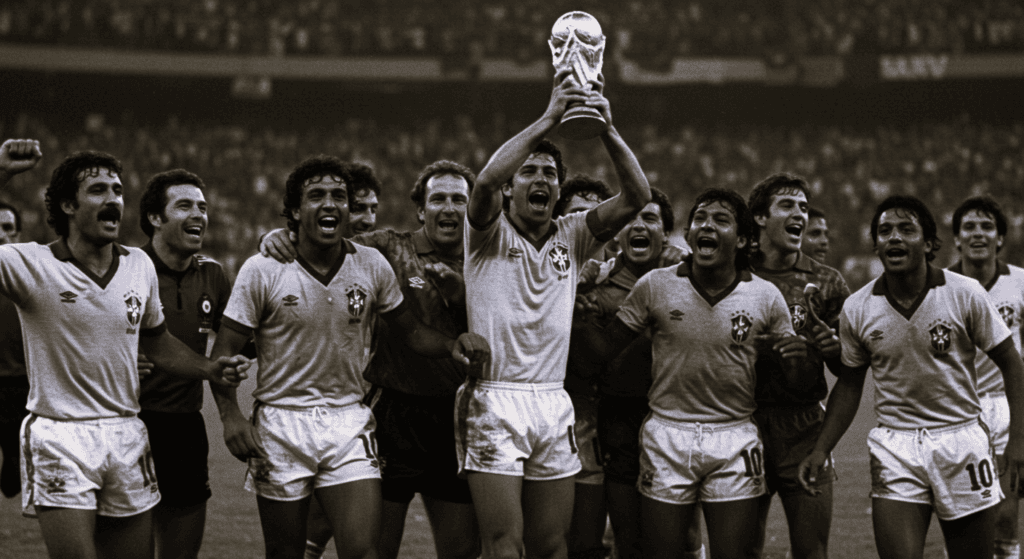 Copa Mundial: curiosidades y datos que pocos conocen 3 Celebración del equipo de fútbol de Brasil con la Copa del Mundo. Campeones, fútbol, victoria deportiva