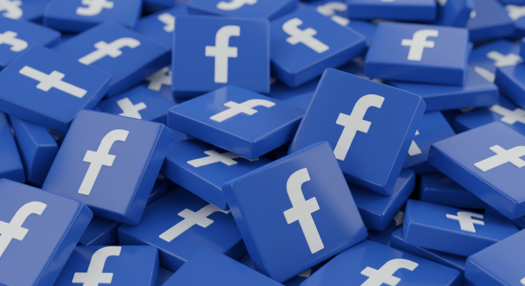 Como nació: Facebook, el rey de las redes sociales 1 Iconos de Facebook en 3D. Imagen de múltiples iconos tridimensionales del logo de Facebook, ideal para blogs sobre redes sociales, marketing digital, social media y tecnología. Logo de Facebook en 3D para ilustrar artículos sobre publicidad en redes sociales.