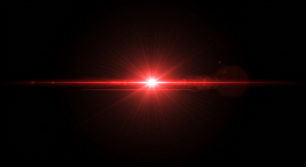 Teoría del Big Bang: ¿Cómo surgió el Universo según la ciencia? 6 Explosión de luz roja con lente distorsionada sobre fondo negro. Imagen abstracta que evoca energía, innovación o un evento cósmico, ideal para fondos de pantalla y diseño gráfico.