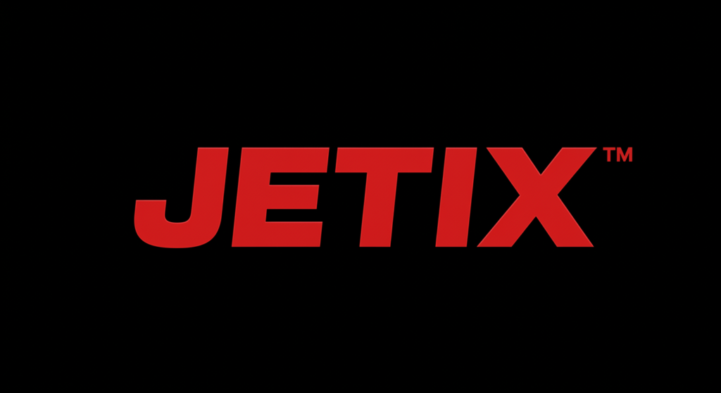 ¿6x1?: ¿Un feto siente dolor? 6 "Logotipo rojo de JETIX sobre fondo negro. Diseño de marca impactante con letras geométricas y la 'X' estilizada como flechas, asociado al canal de televisión infantil. Logotipo de marca."