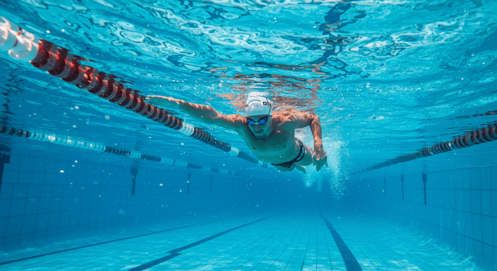 ¿6x1?: ¿Por qué cambia tu voz en la pubertad? 5 Nadadora bajo el agua en estilo crol. Imagen de deporte acuático, piscina y natación. Accesibilidad web.