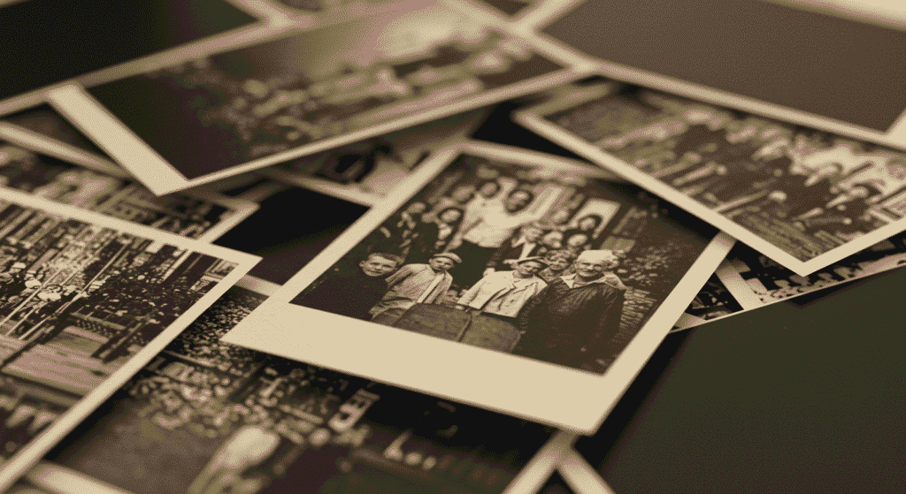 El Síndrome del Sabio: genios ocultos en cerebros diferentes 2 Fotos antiguas blanco negro. Imagen de un montón de fotografías vintage en blanco y negro. Recuerdos y nostalgia.