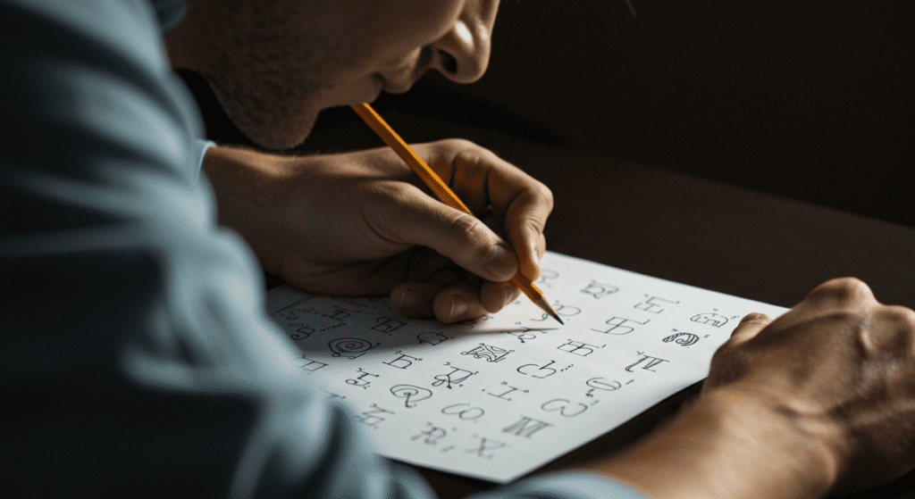 Zurdos vs. Diestros: ¿Qué dice la ciencia sobre sus diferencias? 6 Niño aprendiendo a escribir con lápiz de colores. Escritura infantil. Educación primaria.