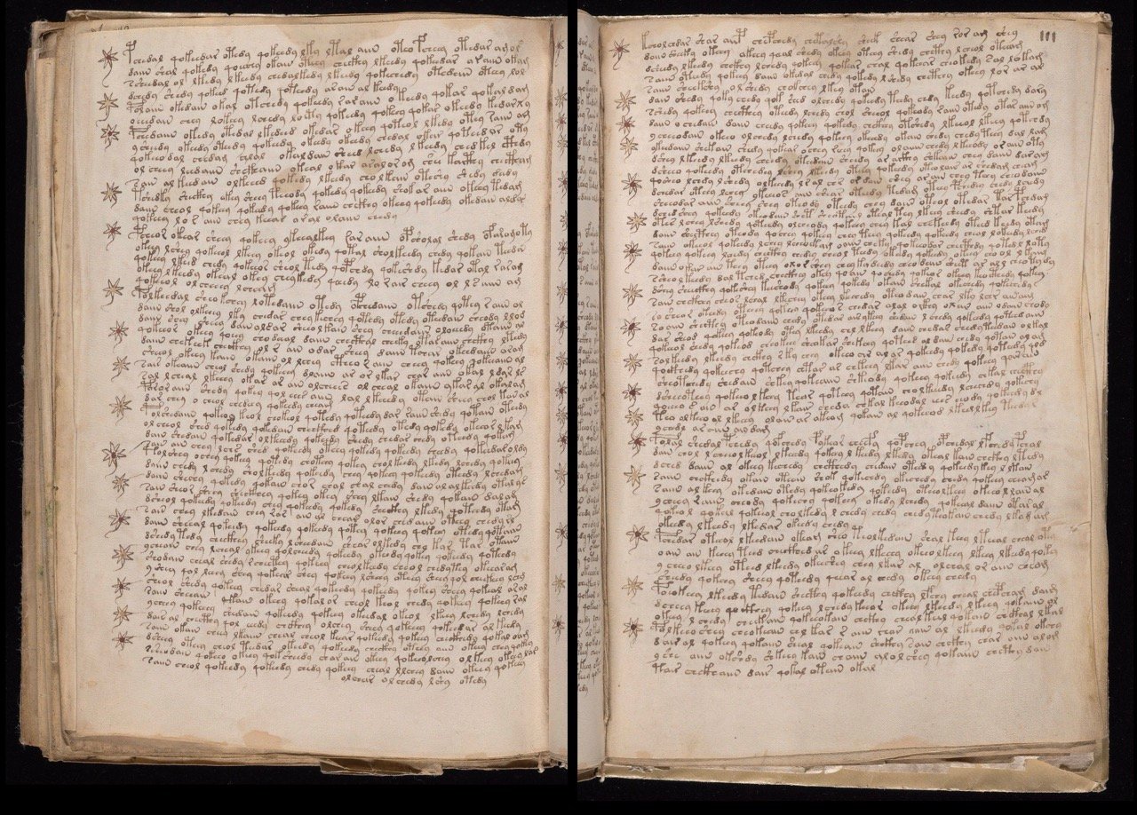 Manuscrito Voynich: el libro que nadie puede leer 1 Una Hoja del manuscrito Voynich donde solo hay texto encriptado