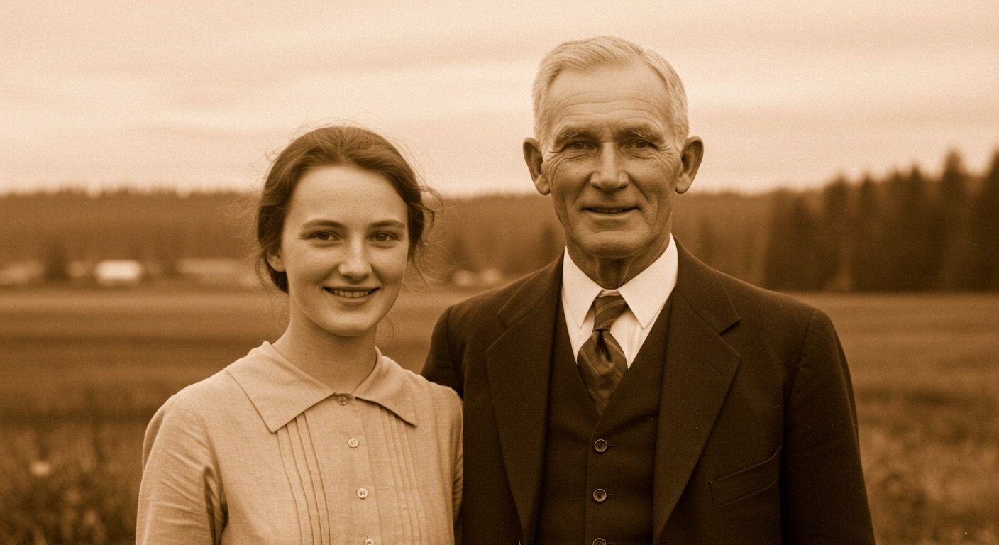 Día del Padre: cómo se celebra y de dónde viene 1 Foto vintage de Sonora Smart Dodd con su padre, tono sepia