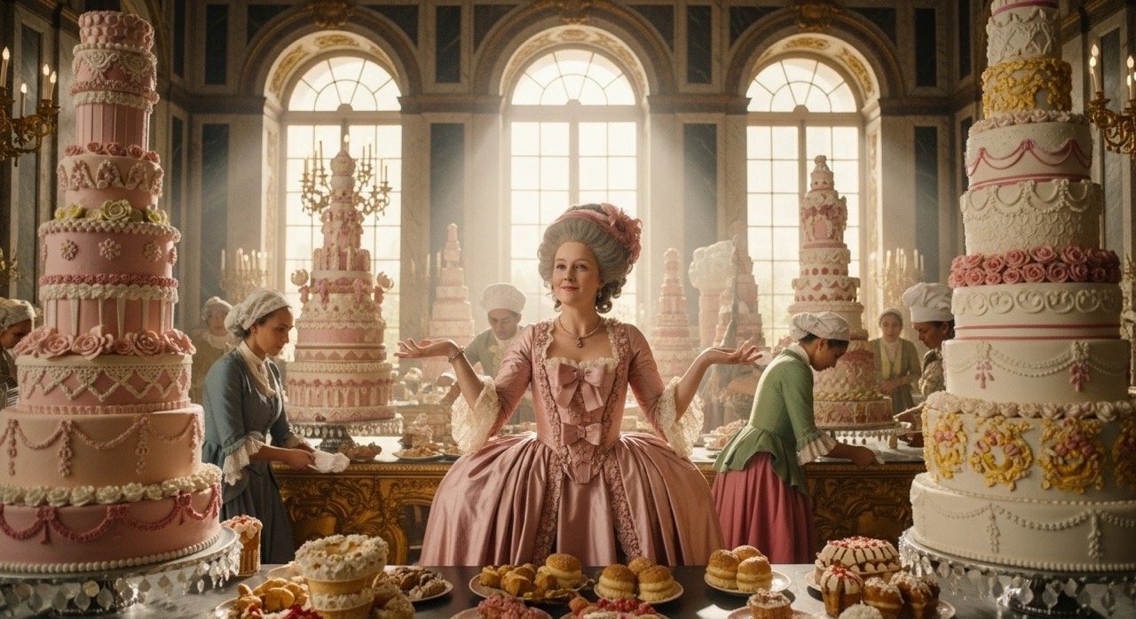 Mitos de la historia: mentiras que siguen vivas 4 María Antonieta entre pasteles en Versalles.