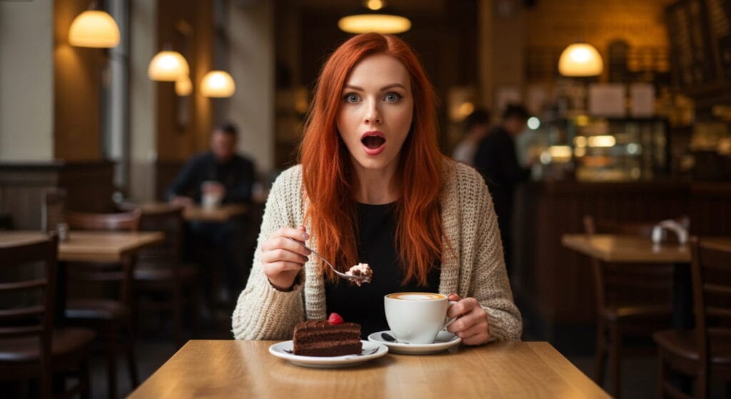 Misterios del cerebro humano: lo que la ciencia aún no explica 2 persona experimentando déjà vu en una cafetería, misterio del cerebro humano.