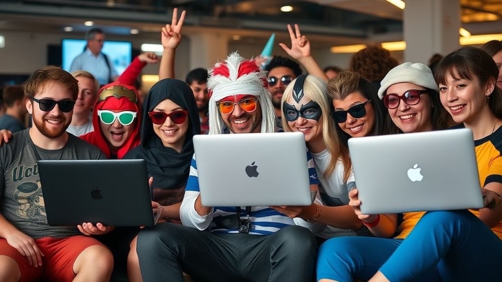 Efemérides geek: Día del Programador y otras fechas tecnológicas 6 Comunidad geek celebrando fechas tecnológicas con humor y creatividad