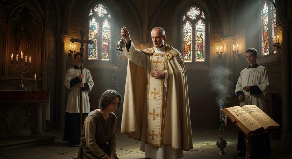 Enfermedad mental en la Edad Media: demonios en la cabeza 3 Exorcismo y agua bendita como cura medieval para enfermedad mental