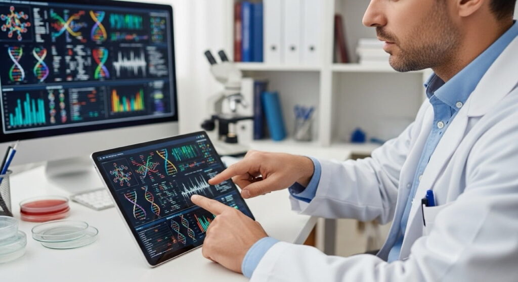 Medicina de precisión basada en innovación genética en consultorio.