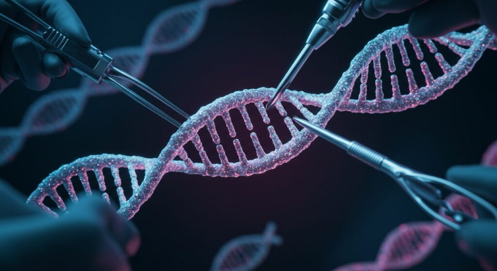 Innovaciones extremas de la ciencia con edición genética CRISPR.