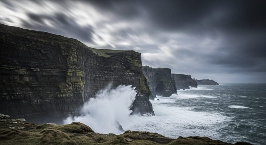 Horror ambiental: el miedo sin fantasmas en auge 6 Acantilados costeros azotados por la tormenta que evocan horror ambiental