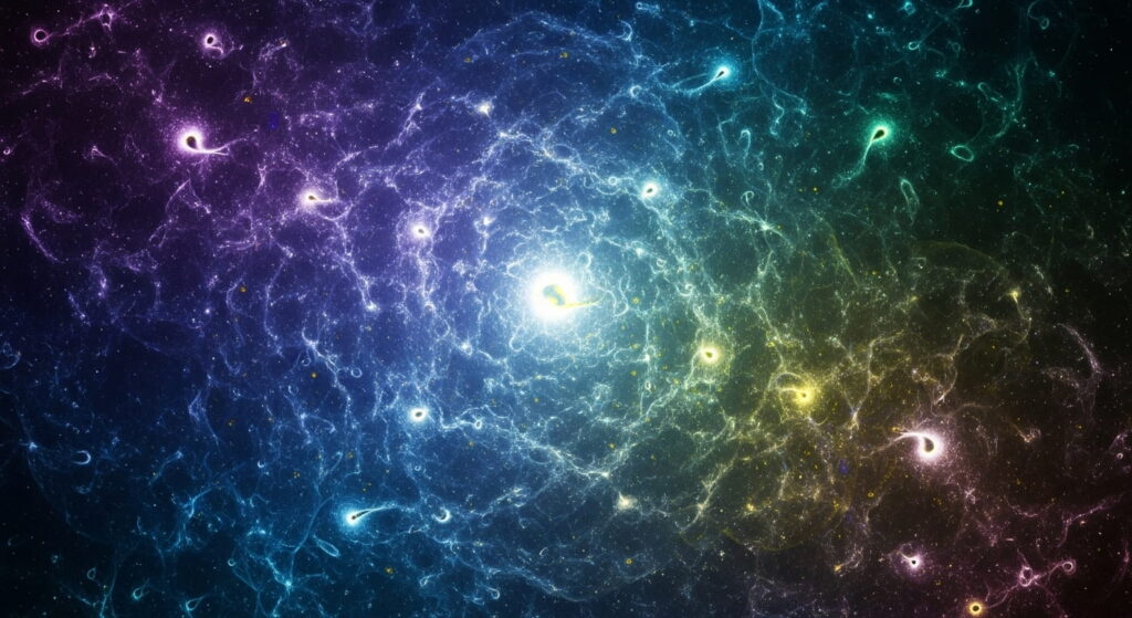 Longitud de Planck: ¿Cuál es la medida más pequeña del Universo? 4 Ilustración de la espuma cuántica, mostrando cómo el espacio-tiempo hierve a la escala de la Longitud de Planck.