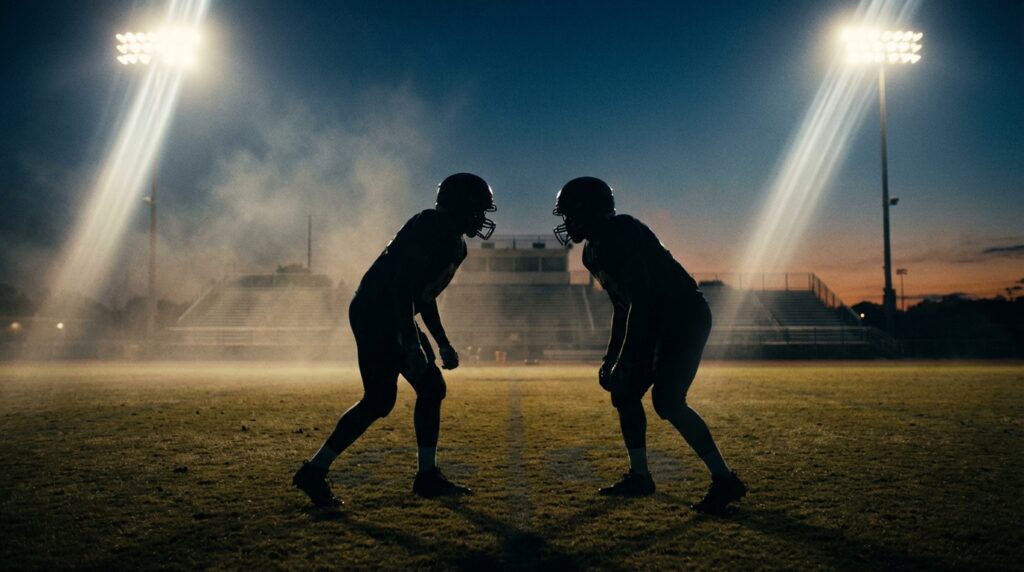 Historia de la Champions League: del papel al éxito mundial 6 Siluetas de futbolistas de élite bajo los focos de una gran final europea