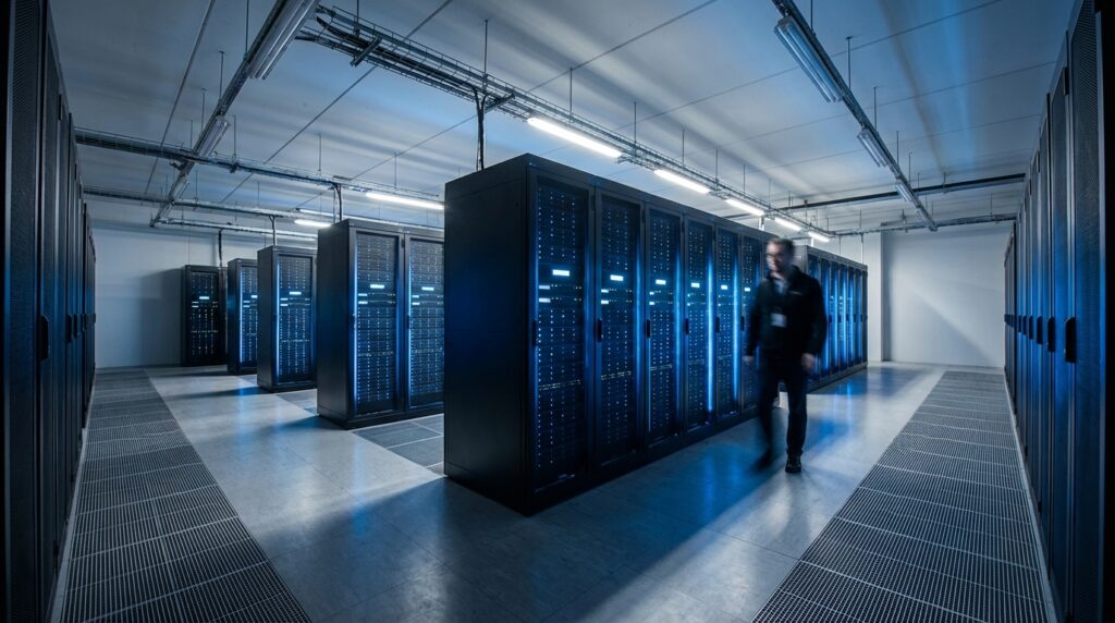¿Quién es Linus Torvalds y sus contribuciones al mundo? 4 Centro de datos moderno con servidores que utilizan Linux