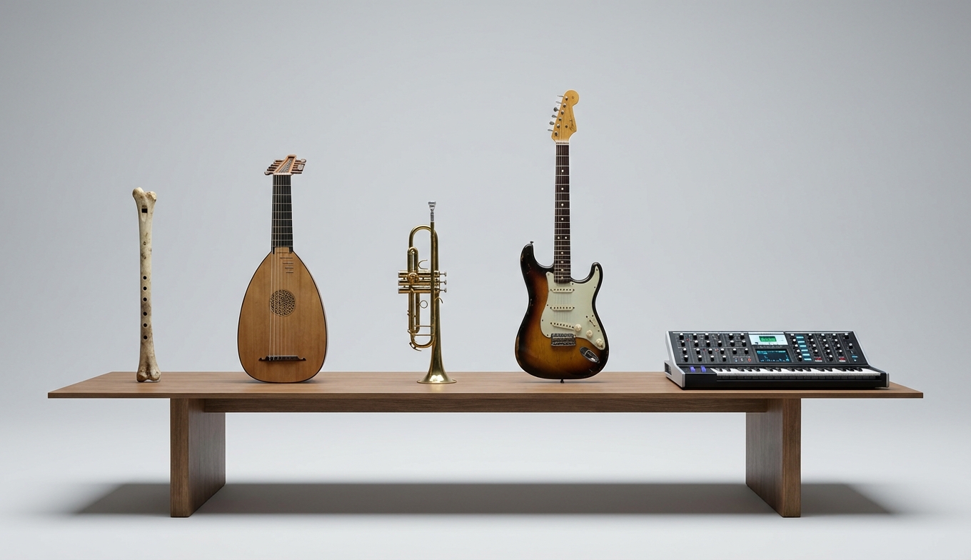 Evolución de los instrumentos musicales a través de la historia. Historia de la música