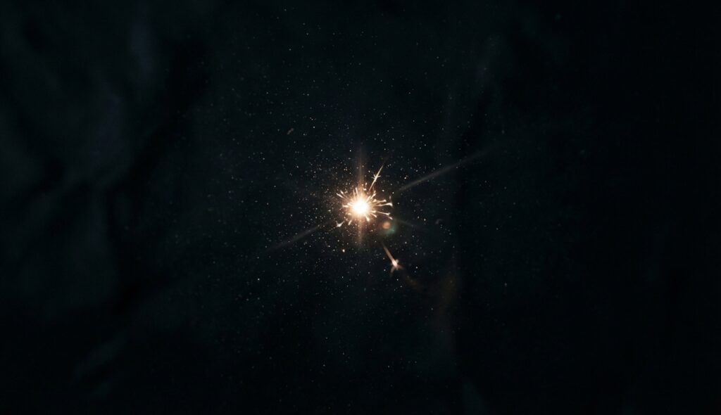 Concepto visual del vacío y la materia