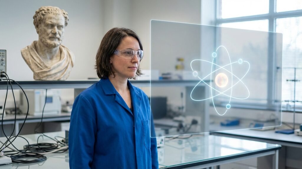 Científico moderno y el legado de Demócrito