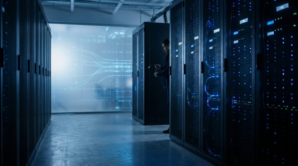 Servidores de alta seguridad en un entorno cinematográfico