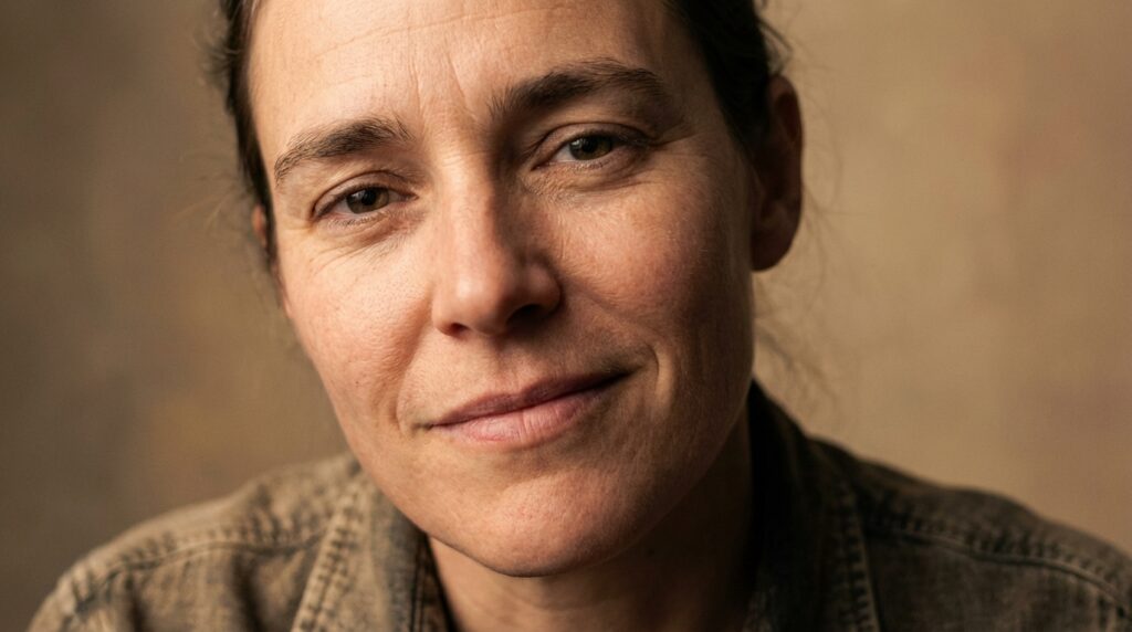 Rostro humano con asimetría natural y estética