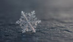 Copo de nieve simétrico detallado