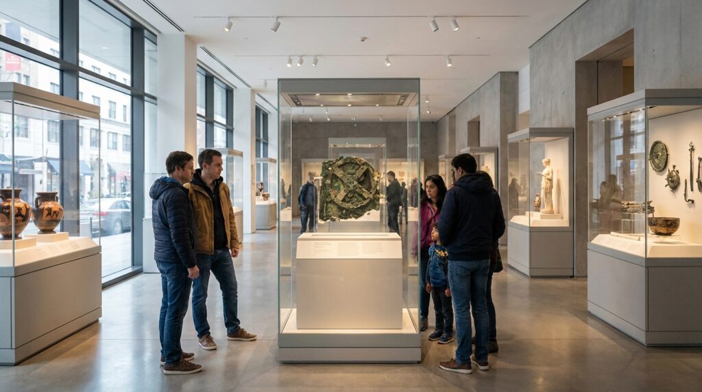 Mecanismo de Anticitera - El legado tecnológico expuesto en un museo moderno