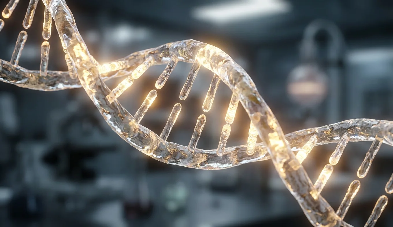 intolerancia a la lactosa - representación visual de la mutación genética en el ADN