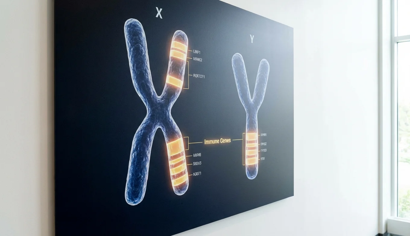 gripe masculina - comparación genética entre cromosomas X e Y