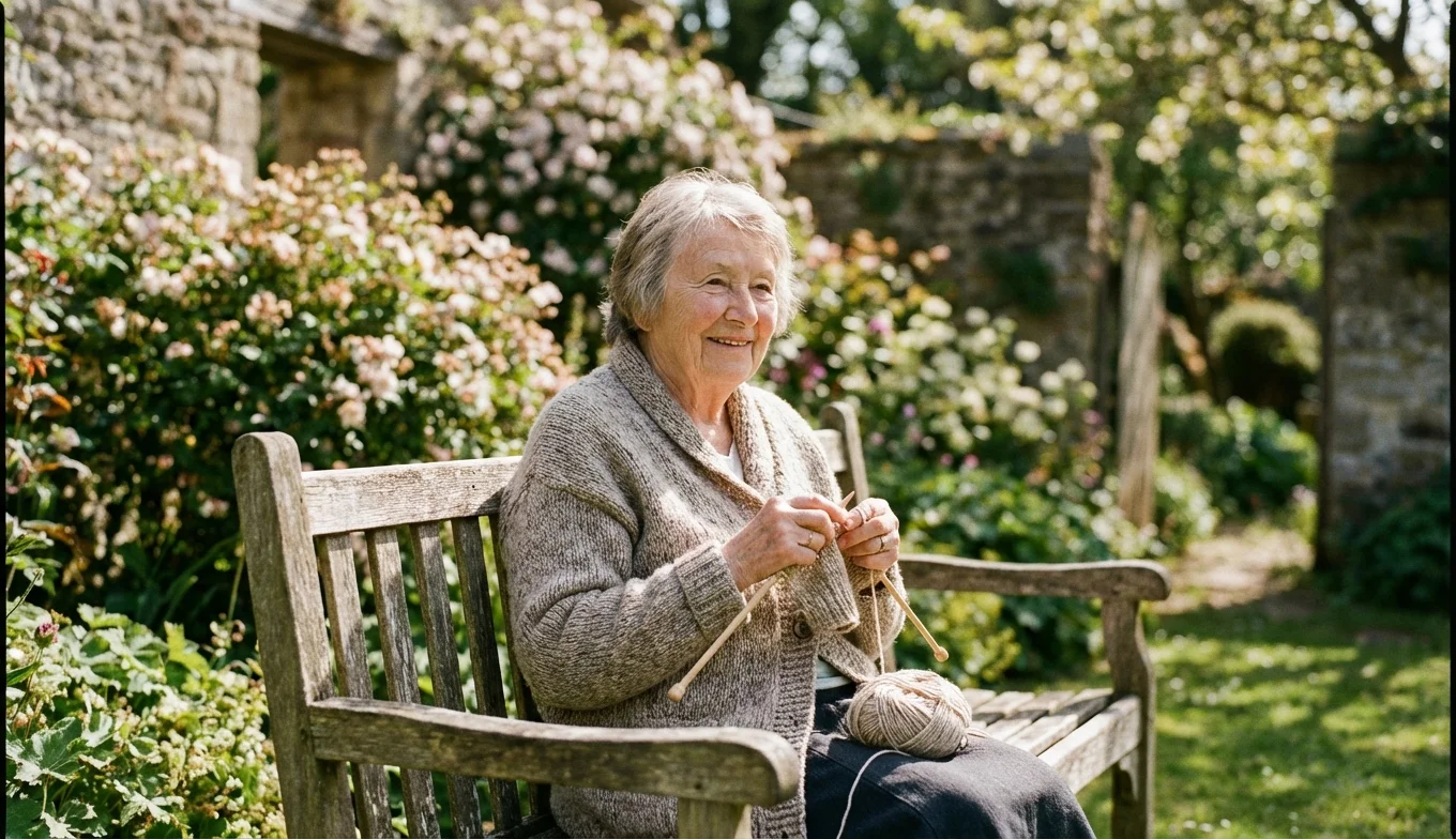 tejer mejora la memoria - relajación y salud mental al aire libre