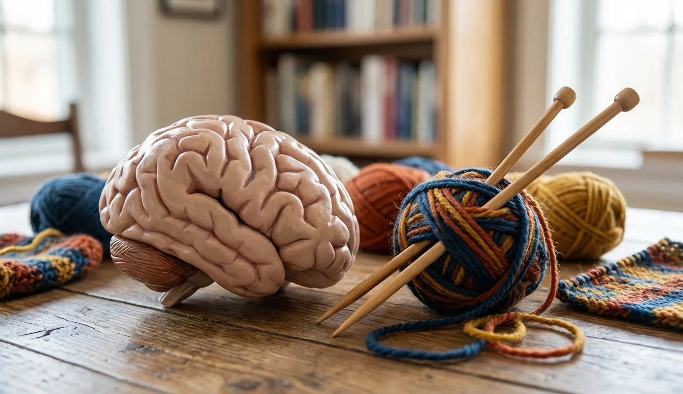 tejer mejora la memoria - relación entre el cerebro y el tejido