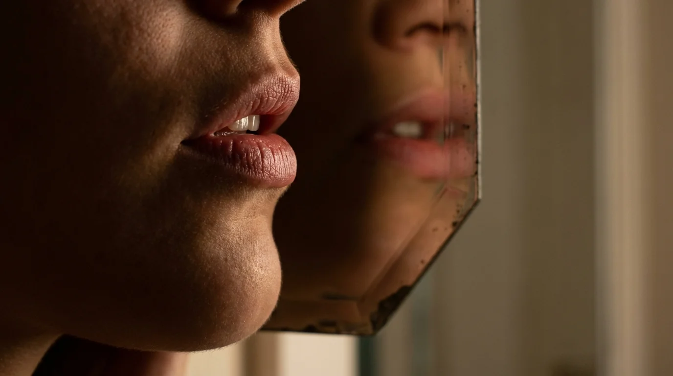 efecto mcgurk - primer plano de labios humanos mostrando la importancia de la visión en el habla