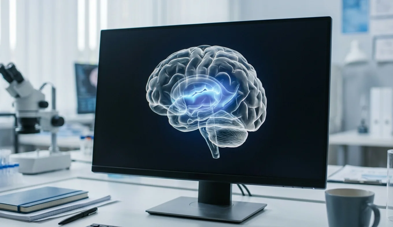 efecto mcgurk - ilustración del cerebro humano resaltando el surco temporal superior