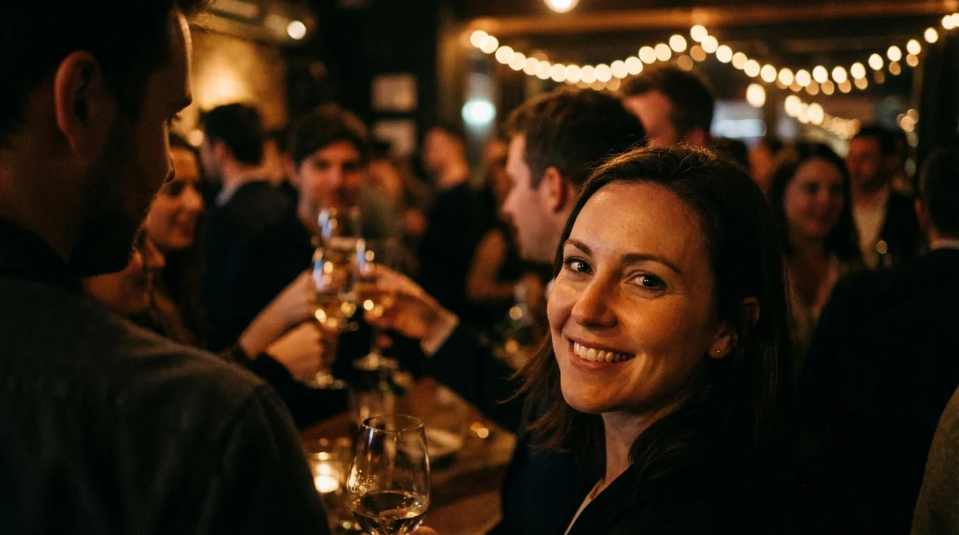 efecto mcgurk - persona enfocada en una conversación en un entorno ruidoso