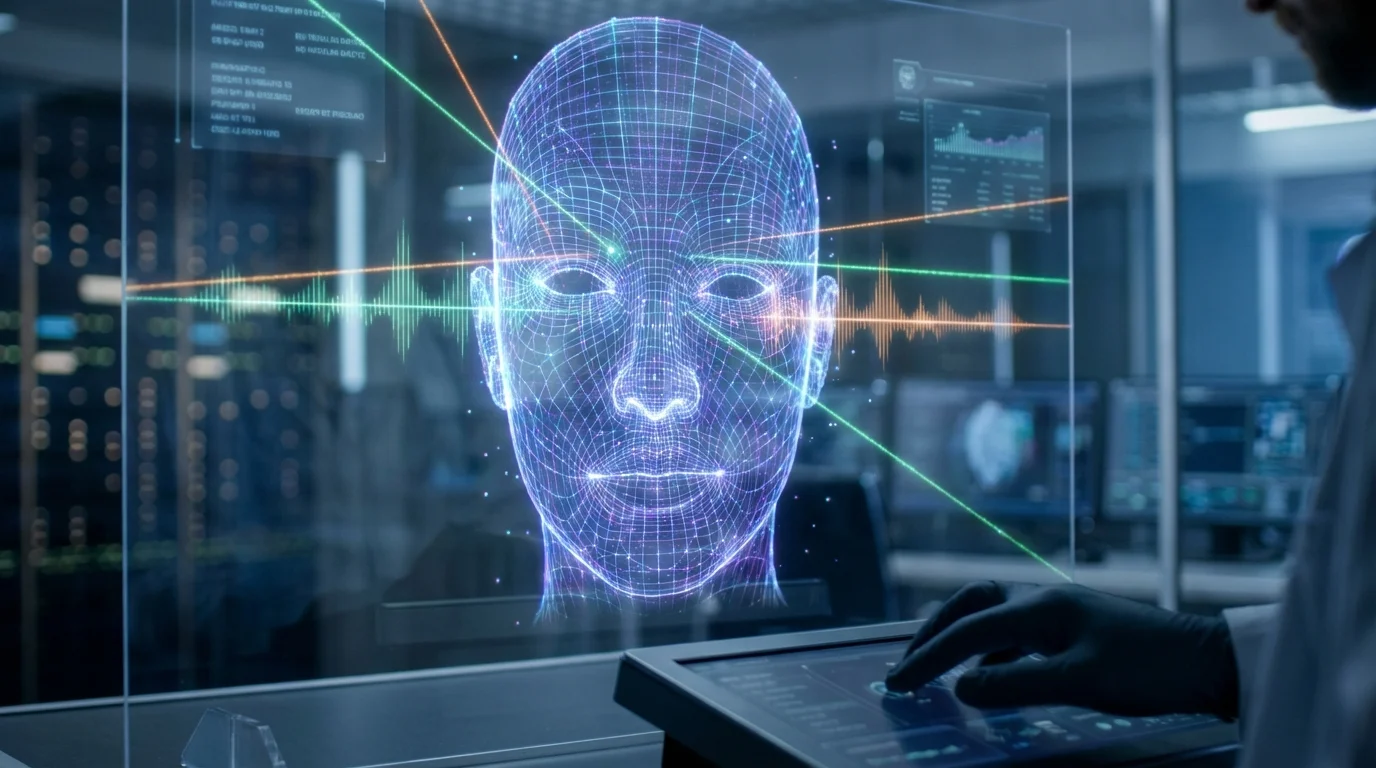 efecto mcgurk - representación tecnológica de inteligencia artificial analizando el habla