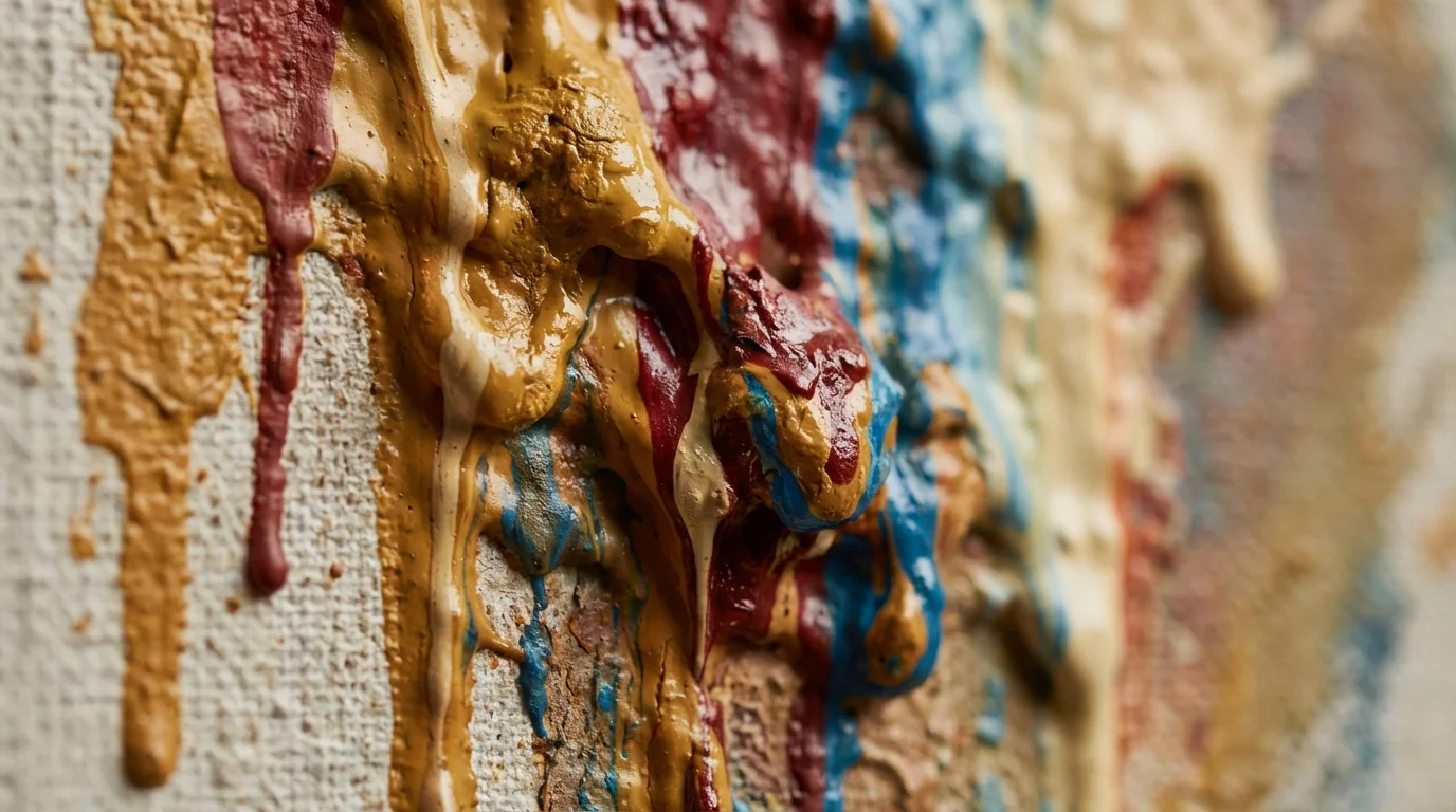 El impacto de la geometría fractal de Pollock en el arte 7 geometría fractal de Pollock - detalle de texturas y capas de pintura