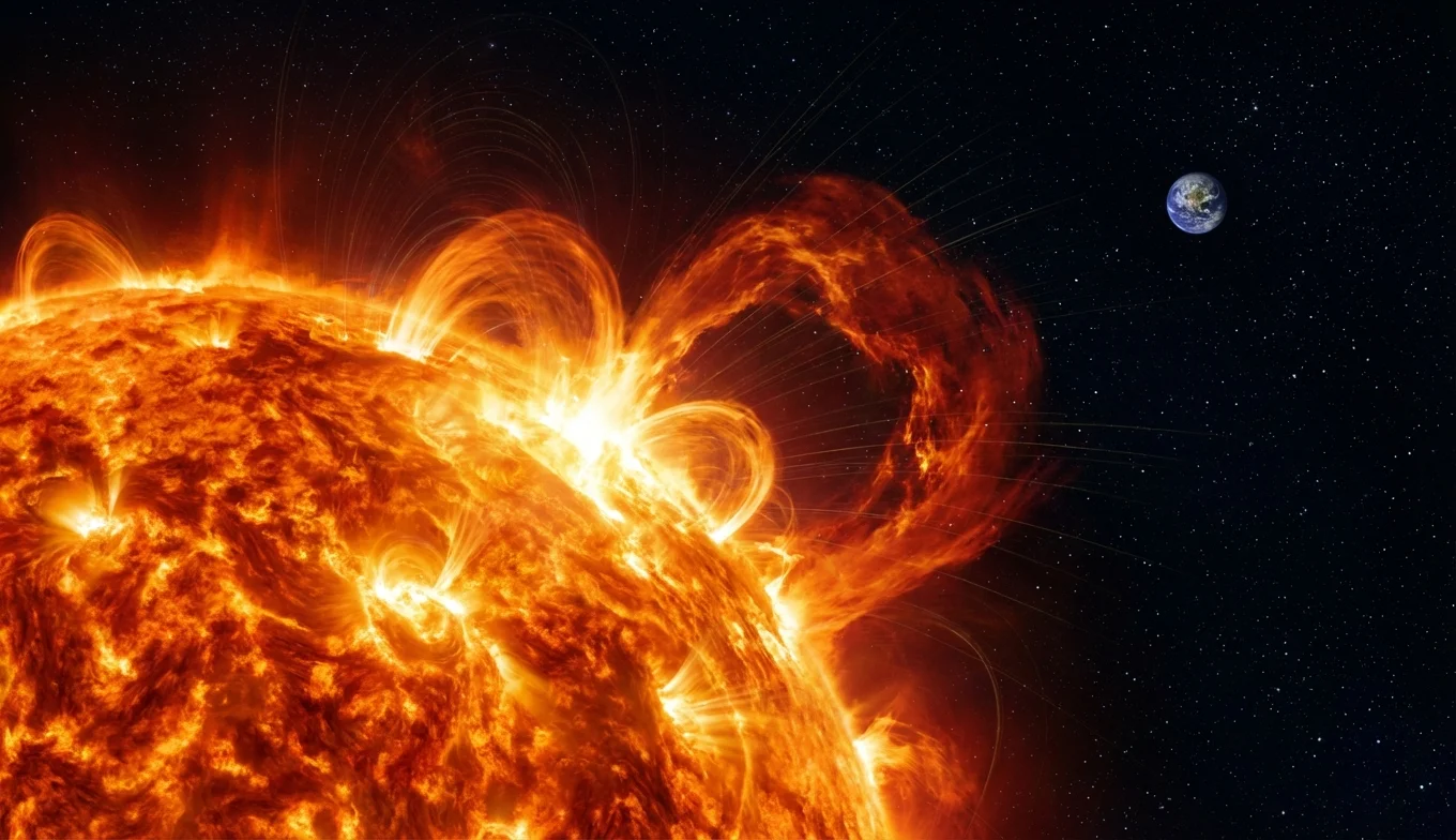 Evento Carrington de 1859: El impacto de la tormenta solar 3 Evento Carrington de 1859 - eyección de masa coronal impactando la magnetosfera terrestre