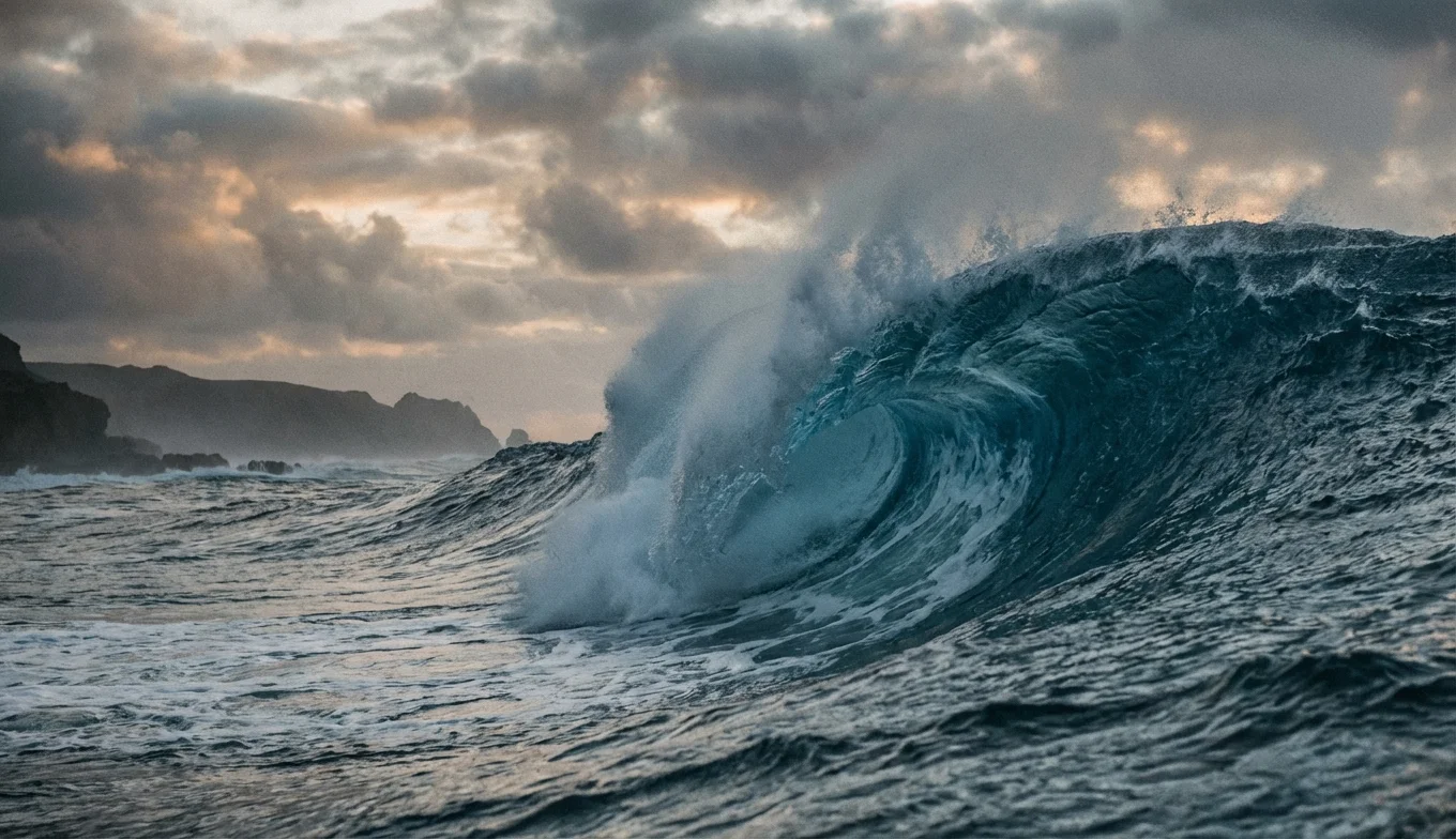 diferencia entre tsunami y maremoto - imagen destacada de una ola gigante