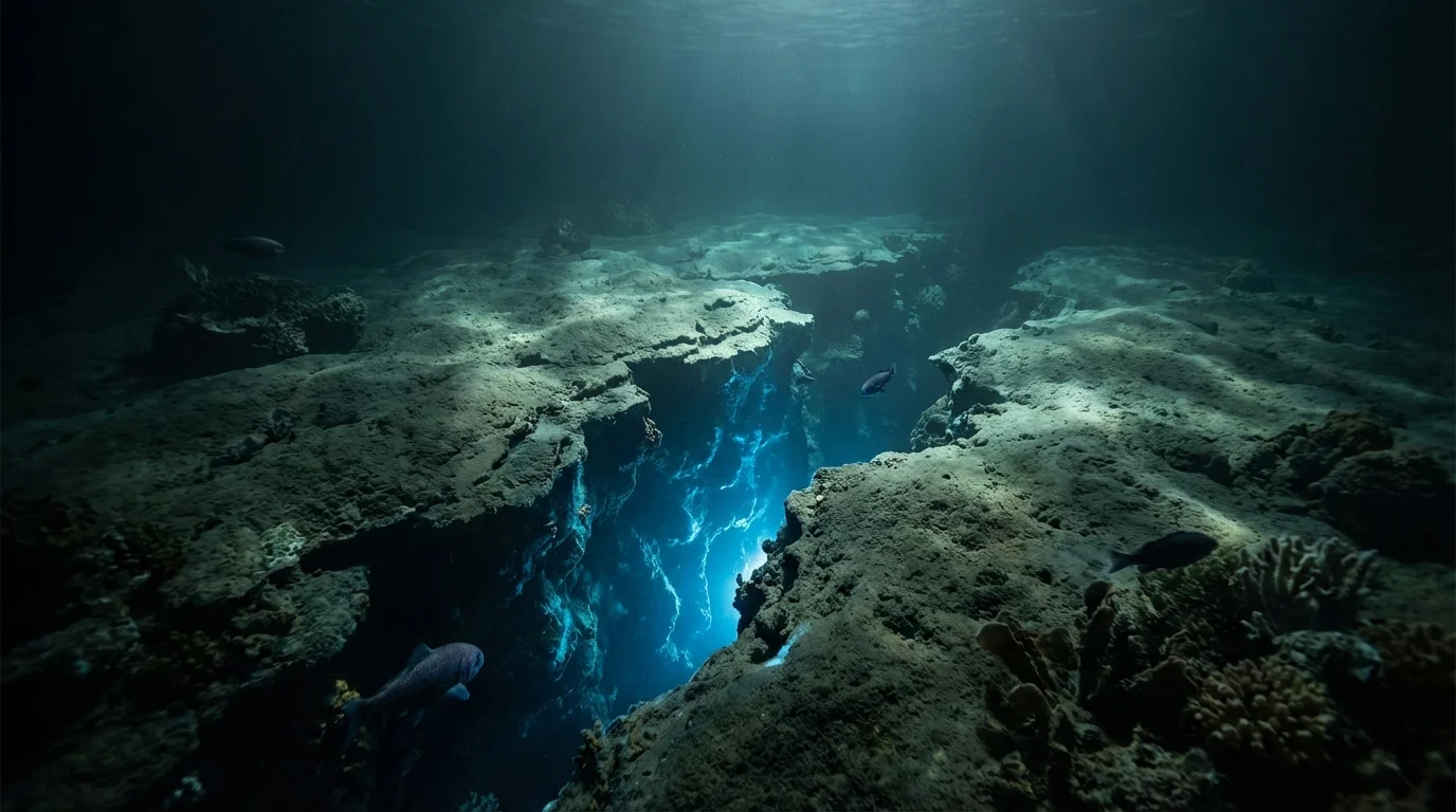 diferencia entre tsunami y maremoto - representación de un terremoto en el fondo marino