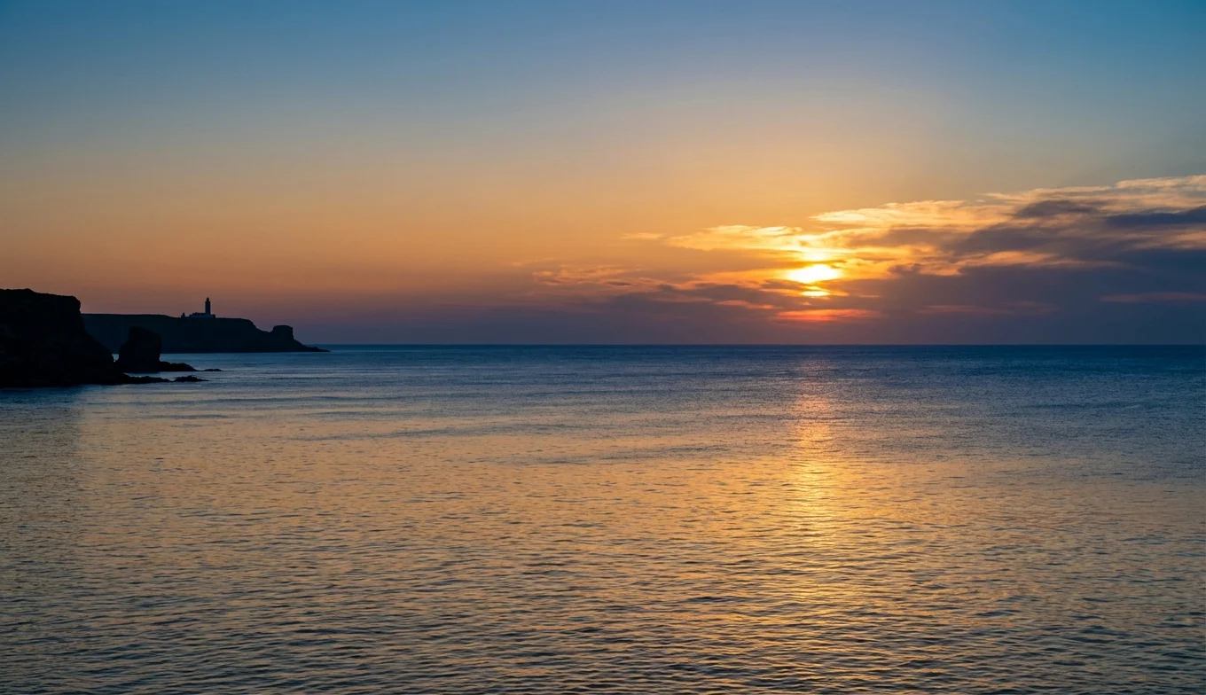 diferencia entre tsunami y maremoto - océano pacífico en calma tras el horizonte